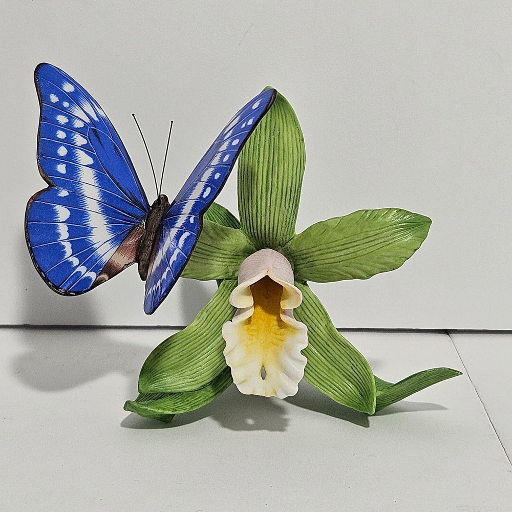 Lenox Rainforest Dazzler Butterfly Orchid Figurine Limited Edition 1994 NIB COA